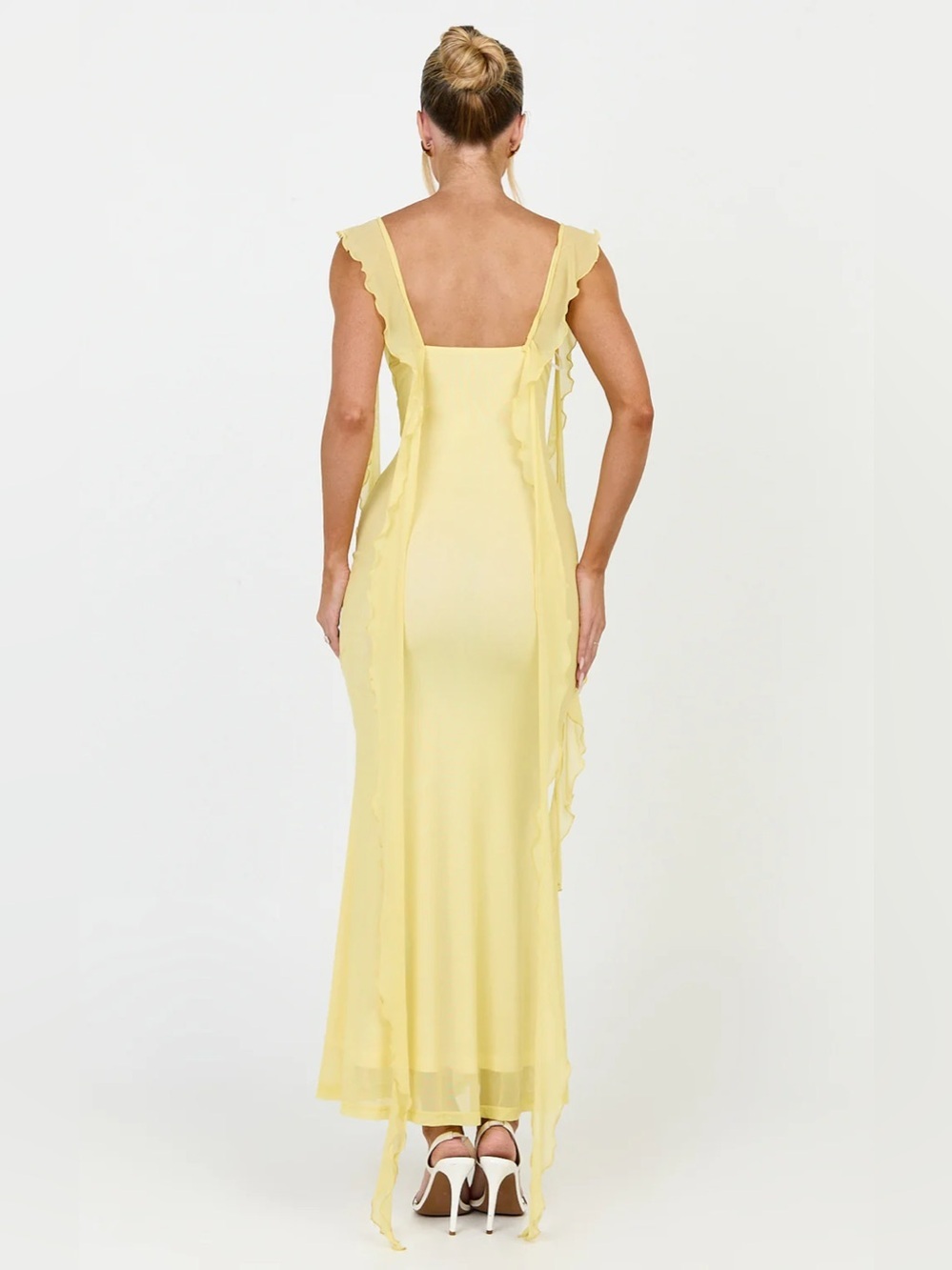 NWT - Showpo. Rosha Midi Dress in Butter - Size 8 - Picture 6 of 11
